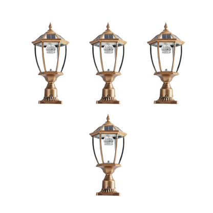 Soluna - Vintage Solar LED Post Light - Waterproof Outdoor Lamp