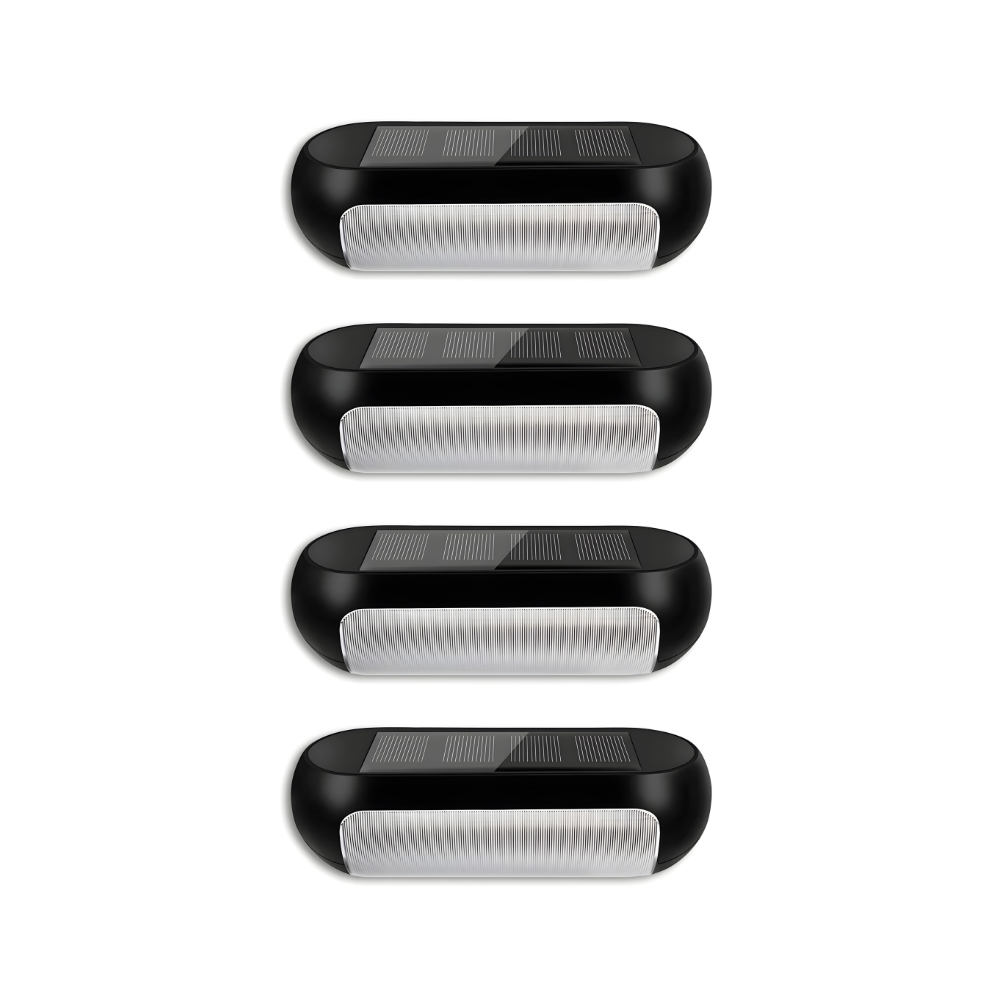 32-LED Solar Fence Lights Outdoor Waterproof for Decks, Walls, Stairs & Garden Pathway Lighting