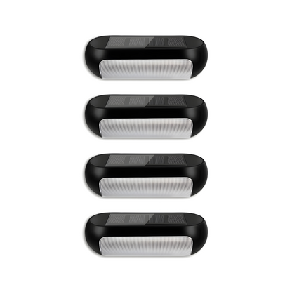 32-LED Solar Fence Lights Outdoor Waterproof for Decks, Walls, Stairs & Garden Pathway Lighting