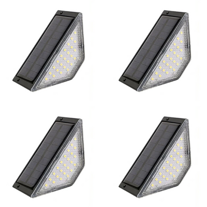 HomeBright - 24 LEDs Solar Stair Step Lights Outdoor Waterproof