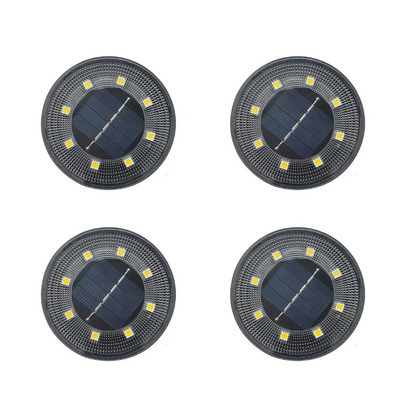 EcoGlow Solar Ground Lights - IP68 Waterproof LED Outdoor Lighting