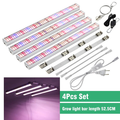 Multi-Bar LED Plant Grow Light Full Spectrum Hydroponic Indoor Grow Lamp Kit For Plants Seedling Veg Flower