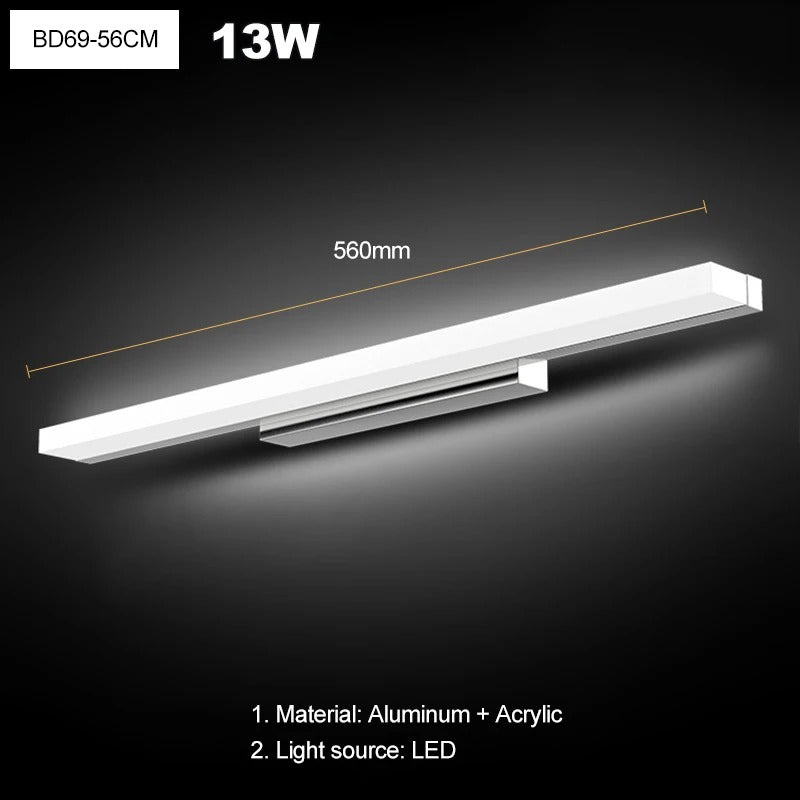 Illuminate Modern LED Wall Lamp with Anti-Fog Mirror Light