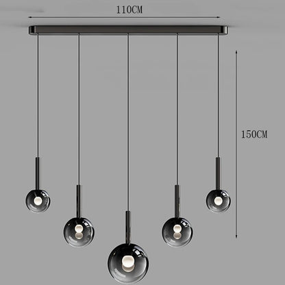 Radiant Glow - Modern LED Staircase Chandelier Pendant Light
