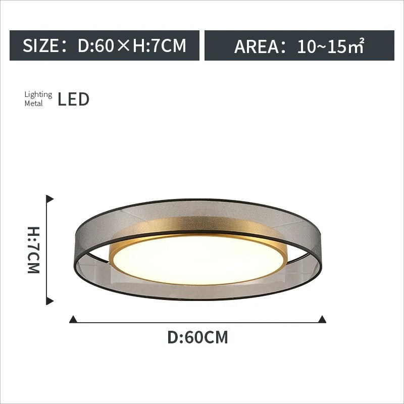 LumiGlow - Modern Round LED Ceiling Light with Dimmable Brightness