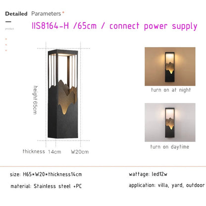 Outdoor Modern LED Wall Light, Waterproof & UpDown Lighting