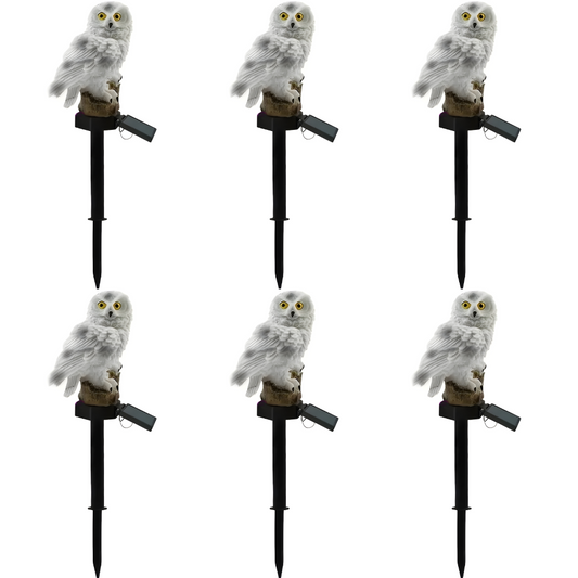 Decorative Solar LED Owl Garden Lights | Waterproof Outdoor Animal Sculpture | Pathway & Yard Accent Lamp