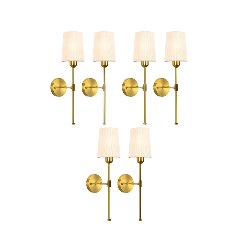 Modern Rechargeable Wall Sconce Set - Dimmable LED Wall Lamp with Remote Control