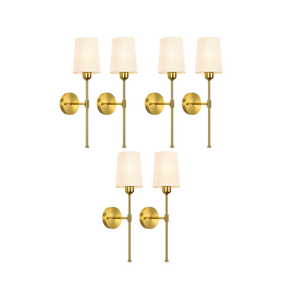 Modern Rechargeable Wall Sconce Set - Dimmable LED Wall Lamp with Remote Control