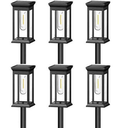 SunBeam - Waterproof LED Solar Path Lights, 2700K Warm White for Outdoors