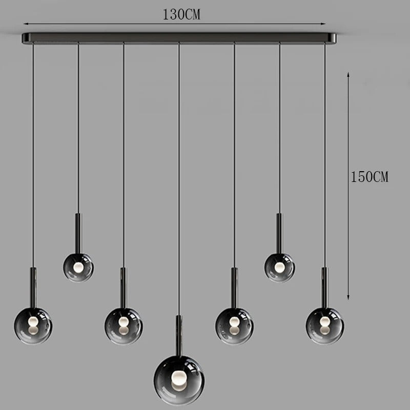 Radiant Glow - Modern LED Staircase Chandelier Pendant Light