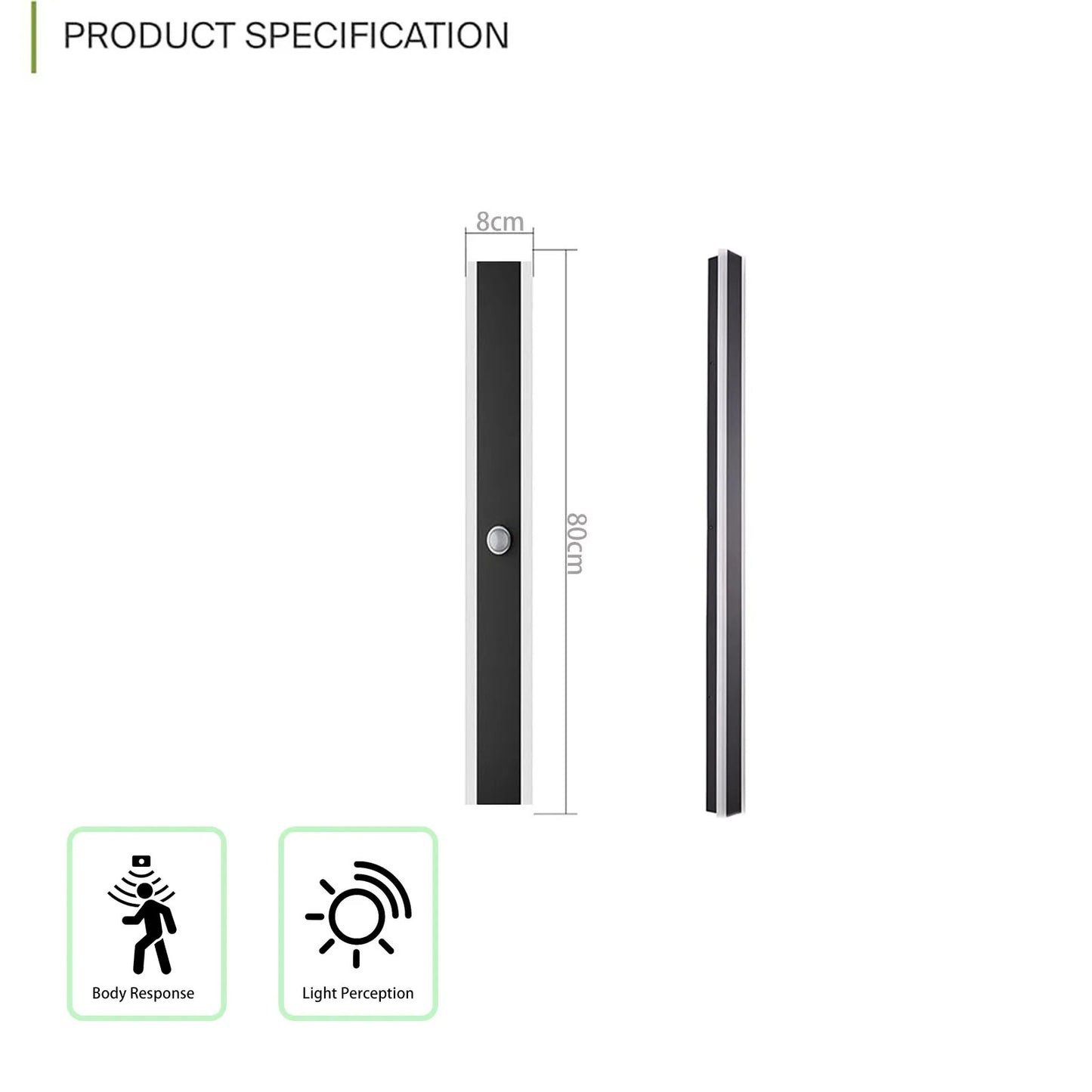 AuraLux - LED Outdoor Wall Light with Motion Sensor
