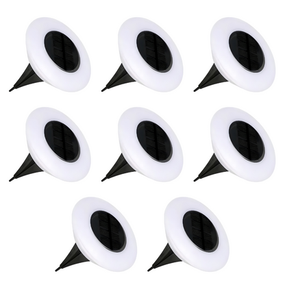 EverGlow - 14 LEDs Solar In-Ground Lights Outdoor Waterproof