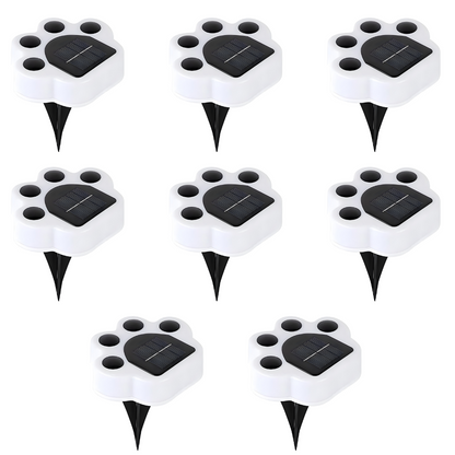 Paws Solar Ground Lights Outdoor Waterproof