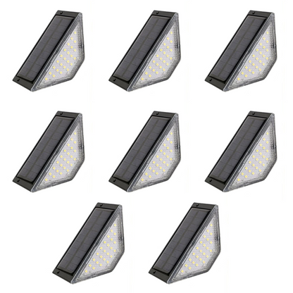 HomeBright - 24 LEDs Solar Stair Step Lights Outdoor Waterproof