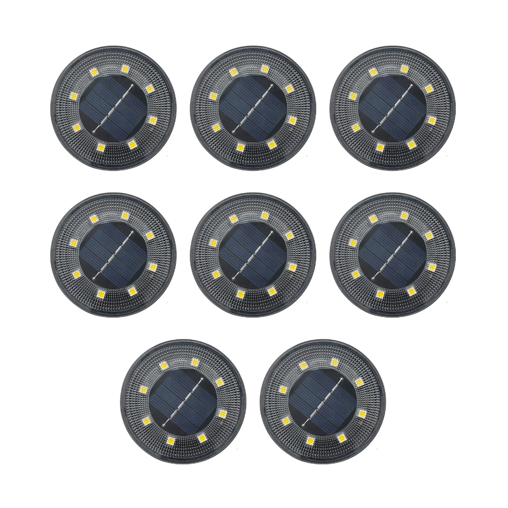 EcoGlow Solar Ground Lights - IP68 Waterproof LED Outdoor Lighting
