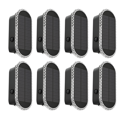 Modern Waterproof Solar Fence Lights - Aesthetic Up Down Lighting for Outdoor Walls & Fences