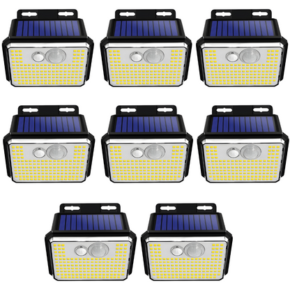 HomeLux - Bright 148 LED Solar Security Lights Outdoor Waterproof