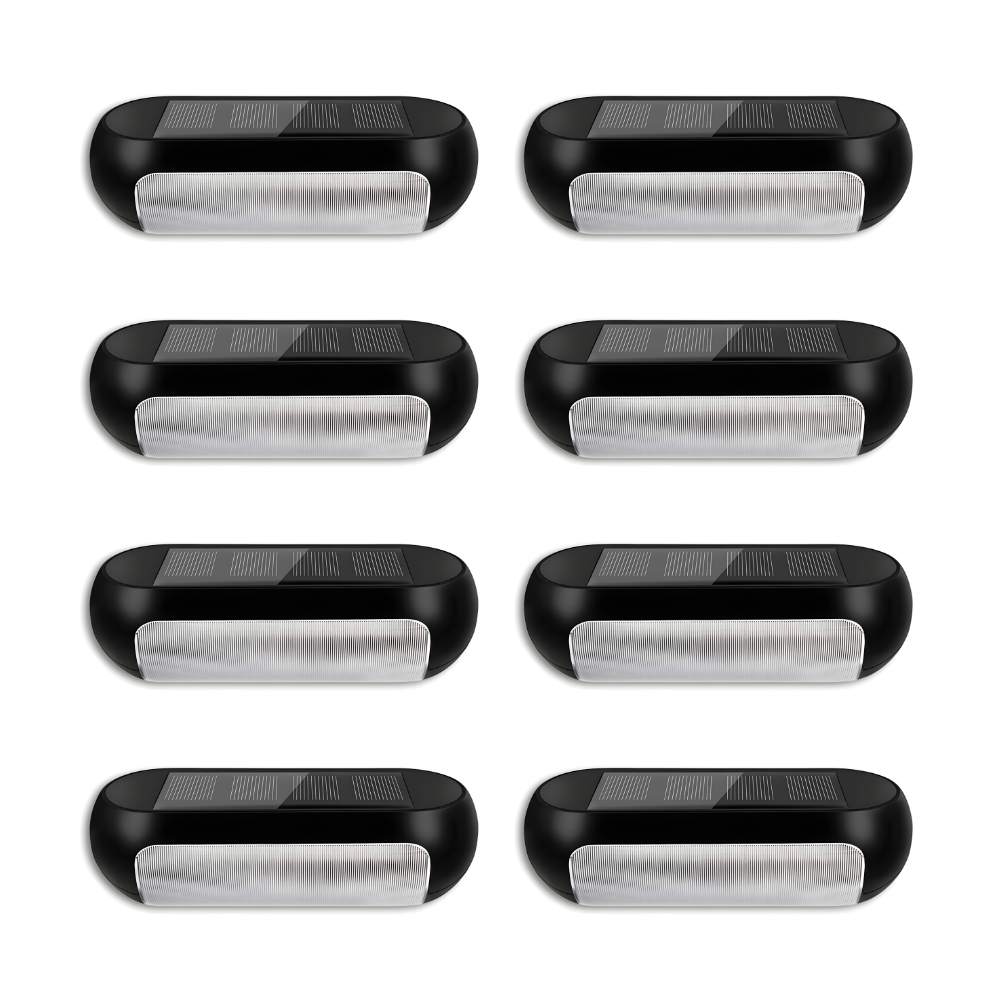 32-LED Solar Fence Lights Outdoor Waterproof for Decks, Walls, Stairs & Garden Pathway Lighting