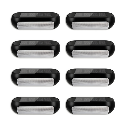 32-LED Solar Fence Lights Outdoor Waterproof for Decks, Walls, Stairs & Garden Pathway Lighting