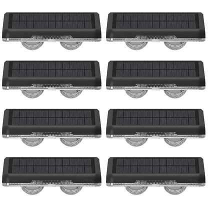 Solar Lights for Fences & Decks - RGB LED Outdoor Waterproof Lights