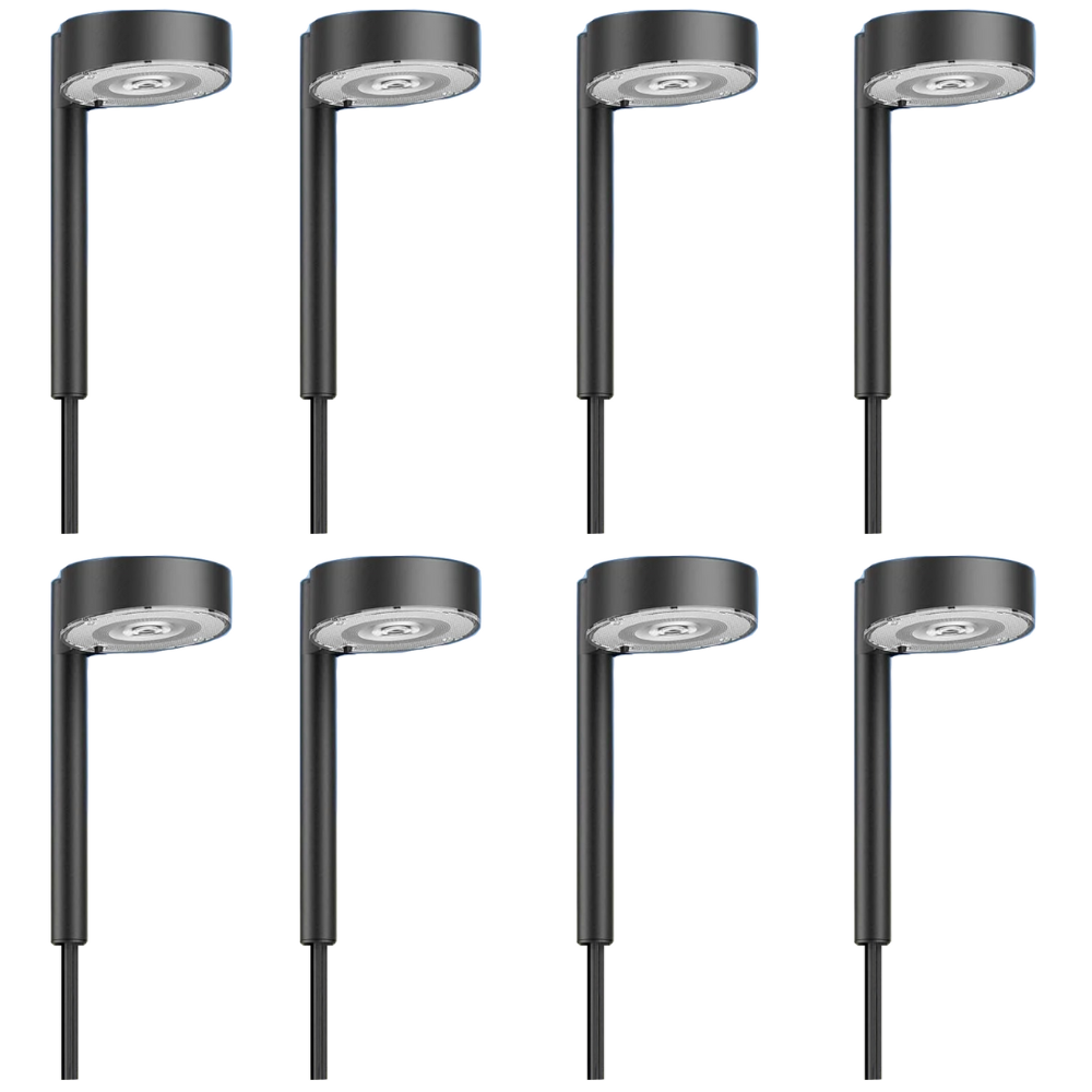 12-LED Bright Solar Lights For Pathway Outdoor Waterproof