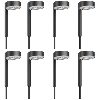 12-LED Bright Solar Lights For Pathway Outdoor Waterproof