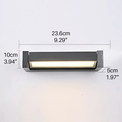LumiBright - LED Outdoor Wall Sconce Waterproof Porch & Patio Light Fixture