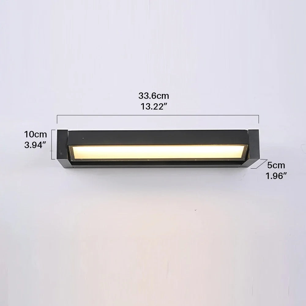 LumiBright - LED Outdoor Wall Sconce Waterproof Porch & Patio Light Fixture