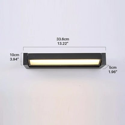 LumiBright - LED Outdoor Wall Sconce Waterproof Porch & Patio Light Fixture