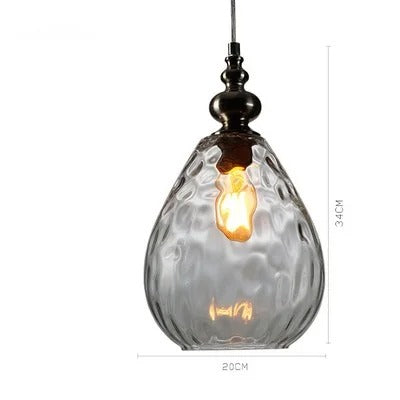 NordicBeam Glass Ball Pendant Light – Vintage Style for Dining & Living Room