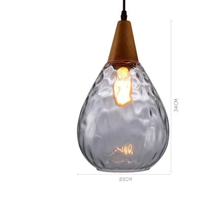 NordicBeam Glass Ball Pendant Light – Vintage Style for Dining & Living Room