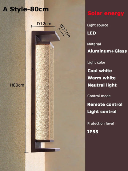 SunBeam Outdoor Solar Wall Light - Waterproof and Motion-Sensing
