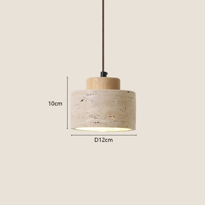 Aetherial Wabi-Sabi Stone Pendant Light | Japanese Style Bedroom & Bedside Decor