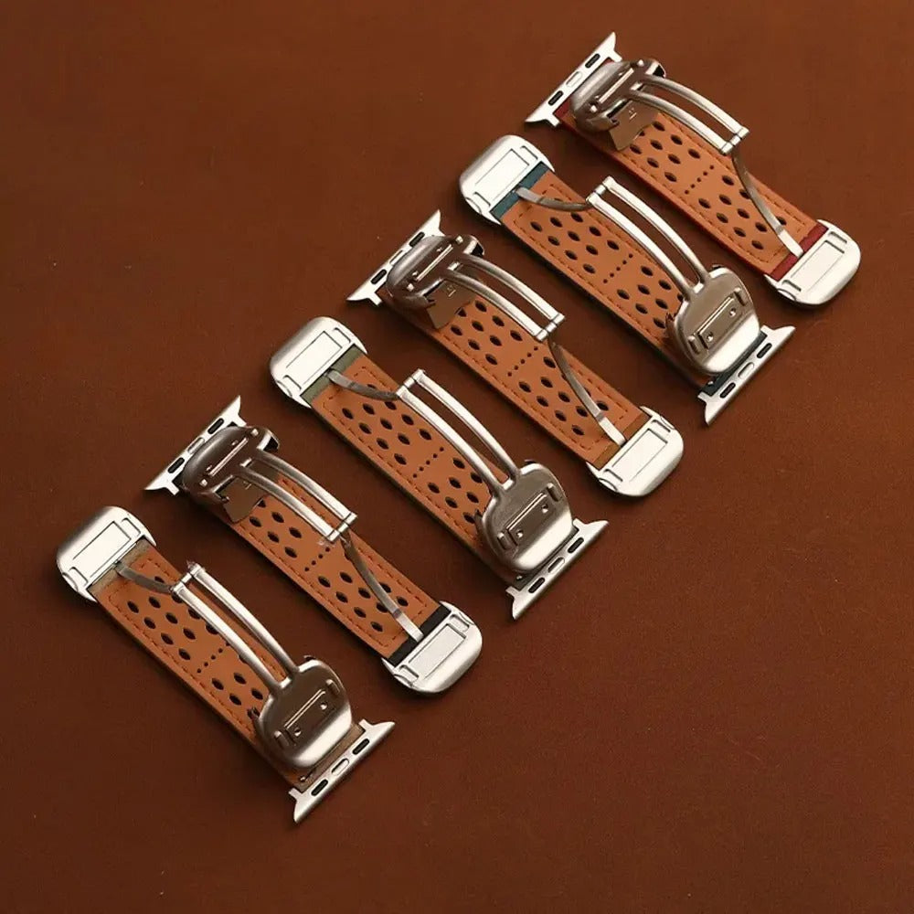 Aegis Bands - Magnetic Leather Watch Strap for Apple Watch 38–49mm