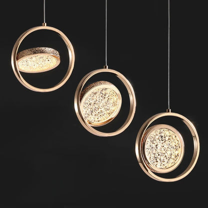 Aetherial Lighting - Creative Gold Hanging Lamp for Bedroom or Loft
