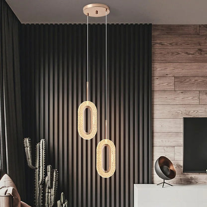 Aetherial Lighting - Creative Gold Hanging Lamp for Bedroom or Loft