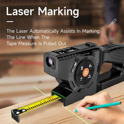 Aicevoos 4-in-1 Laser Tape Measure & Distance Meter with Digital LCD Display