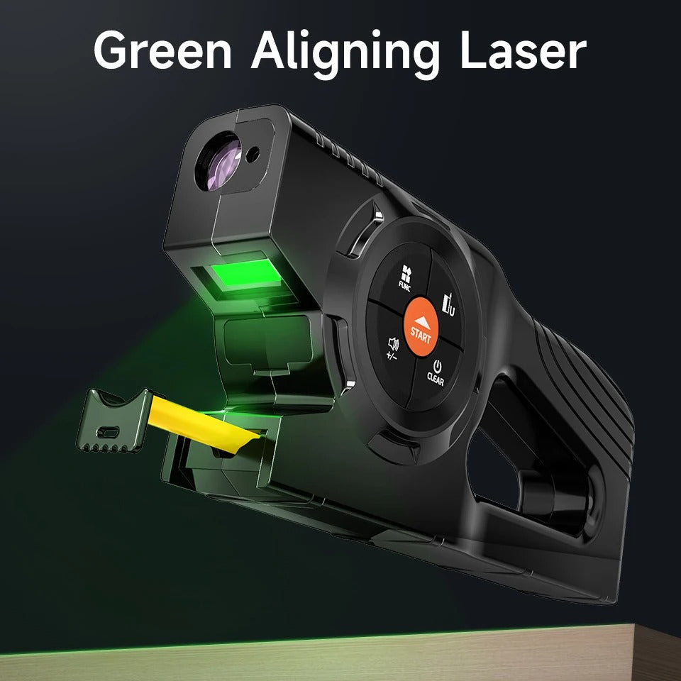 Aicevoos 4-in-1 Laser Tape Measure & Distance Meter with Digital LCD Display