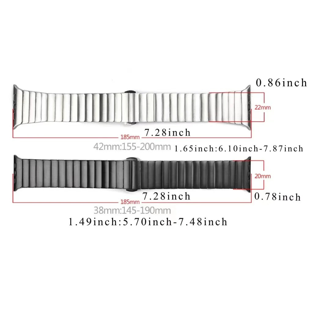 ApexSteel - Titanium Steel Strap for Apple Watch Series 3-11, Ultra, & SE