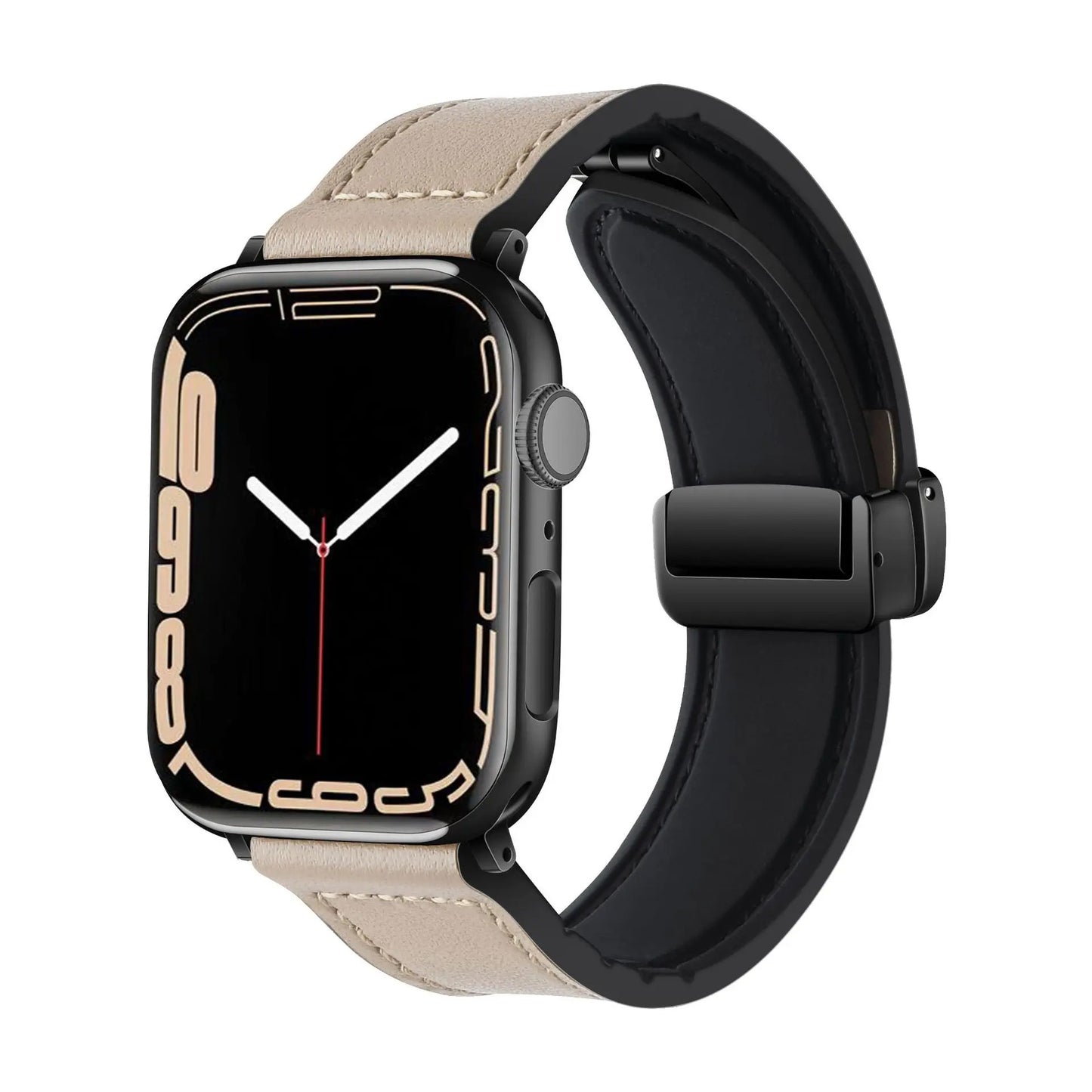 FlexBand - Magnetic Leather Silicone Strap for Apple Watch