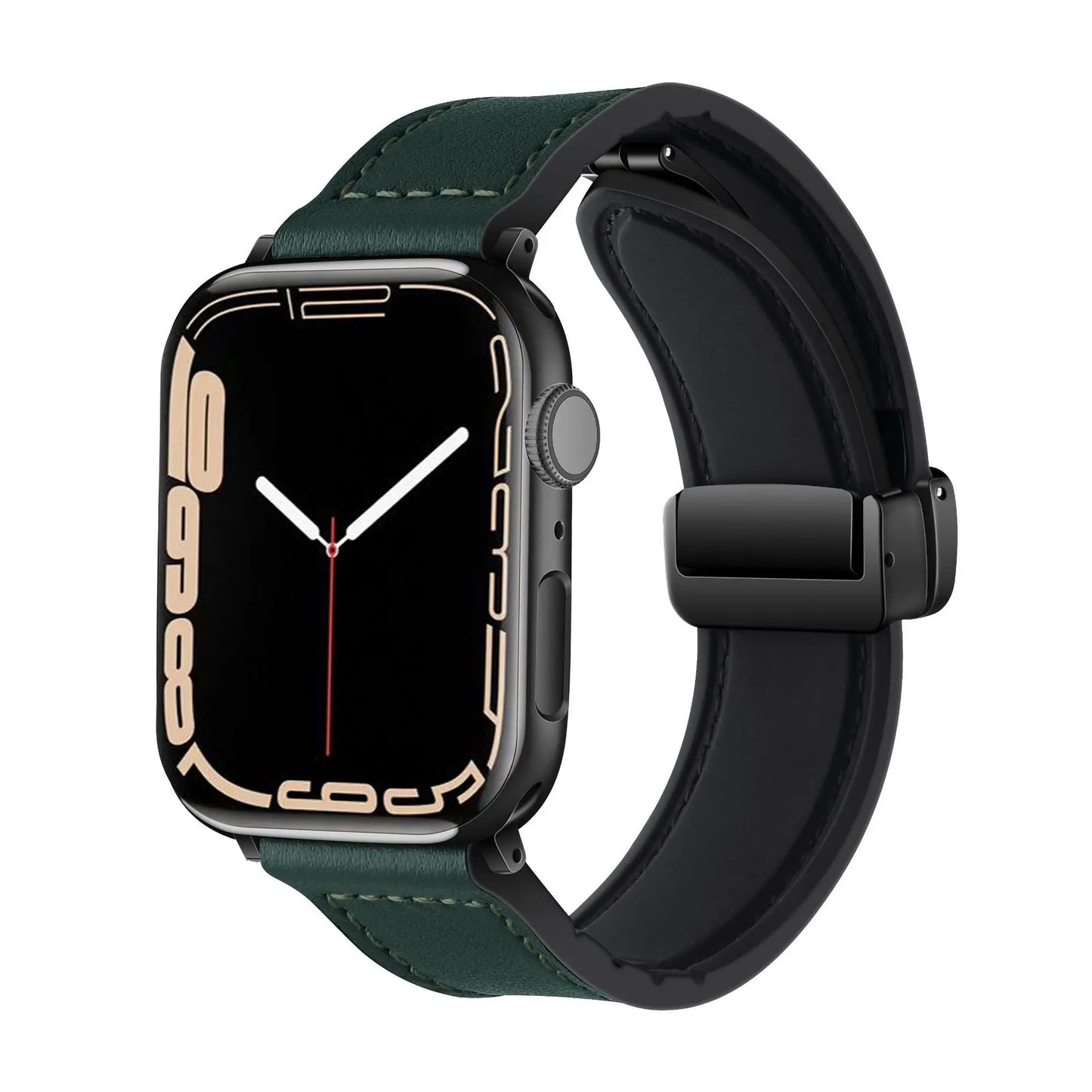 FlexBand - Magnetic Leather Silicone Strap for Apple Watch