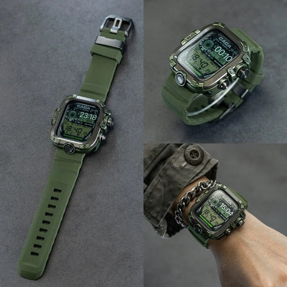 ToughCase - Armor Metal Case with Strap for Apple Watch Series 5–9