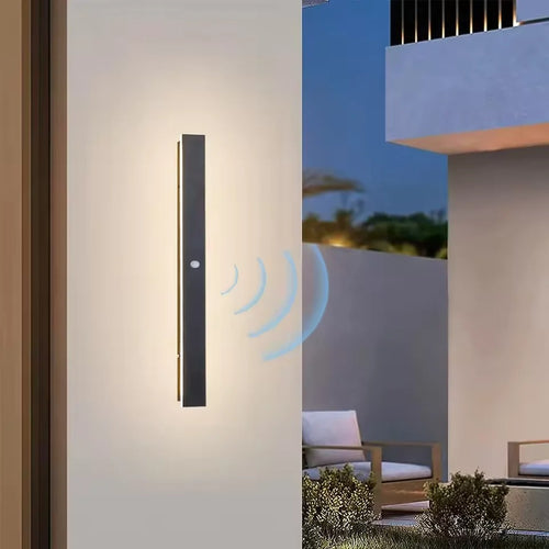 AuraLux - LED Outdoor Wall Light with Motion Sensor