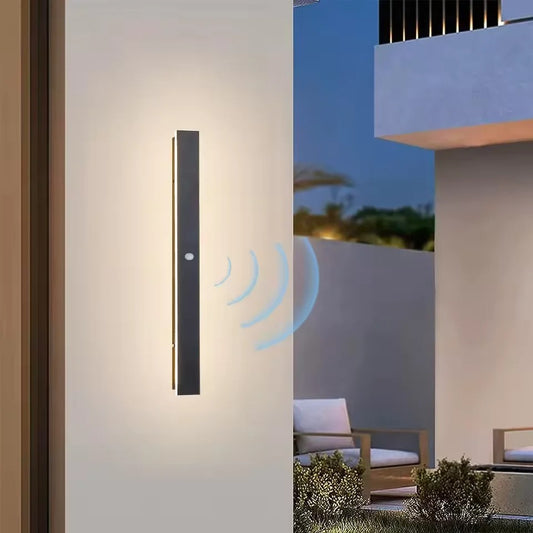 AuraLux - LED Outdoor Wall Light with Motion Sensor
