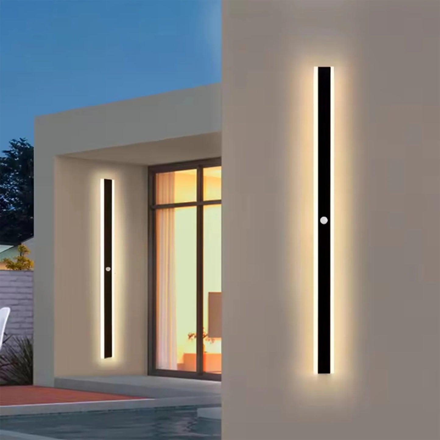 AuraLux - LED Outdoor Wall Light with Motion Sensor