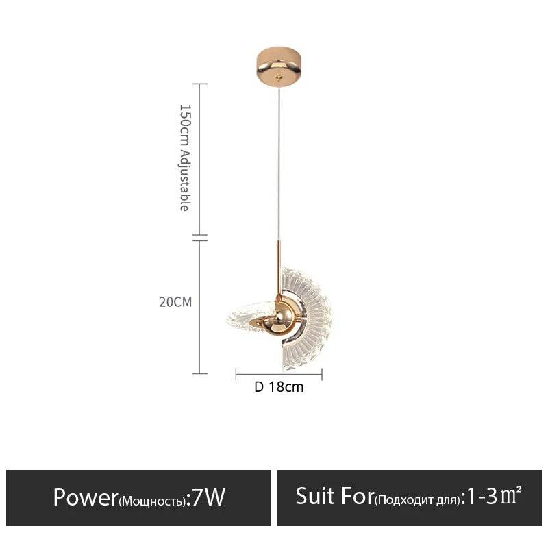 AuraLux - UFO Chandelier Modern Bedside & Store Window Light