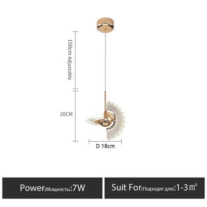AuraLux - UFO Chandelier Modern Bedside & Store Window Light