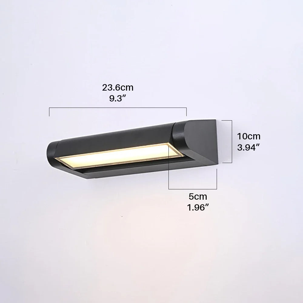 LumiBright - LED Outdoor Wall Sconce Waterproof Porch & Patio Light Fixture