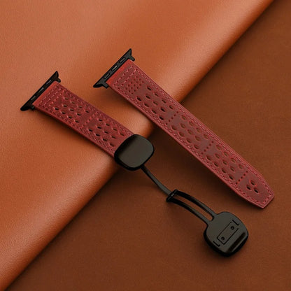 Aegis Bands - Magnetic Leather Watch Strap for Apple Watch 38–49mm